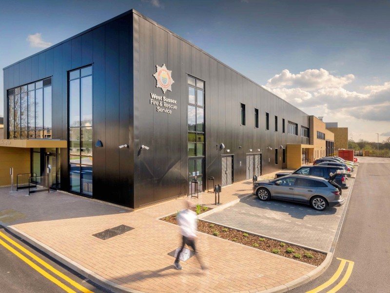 West Sussex fire service training centre and fire station