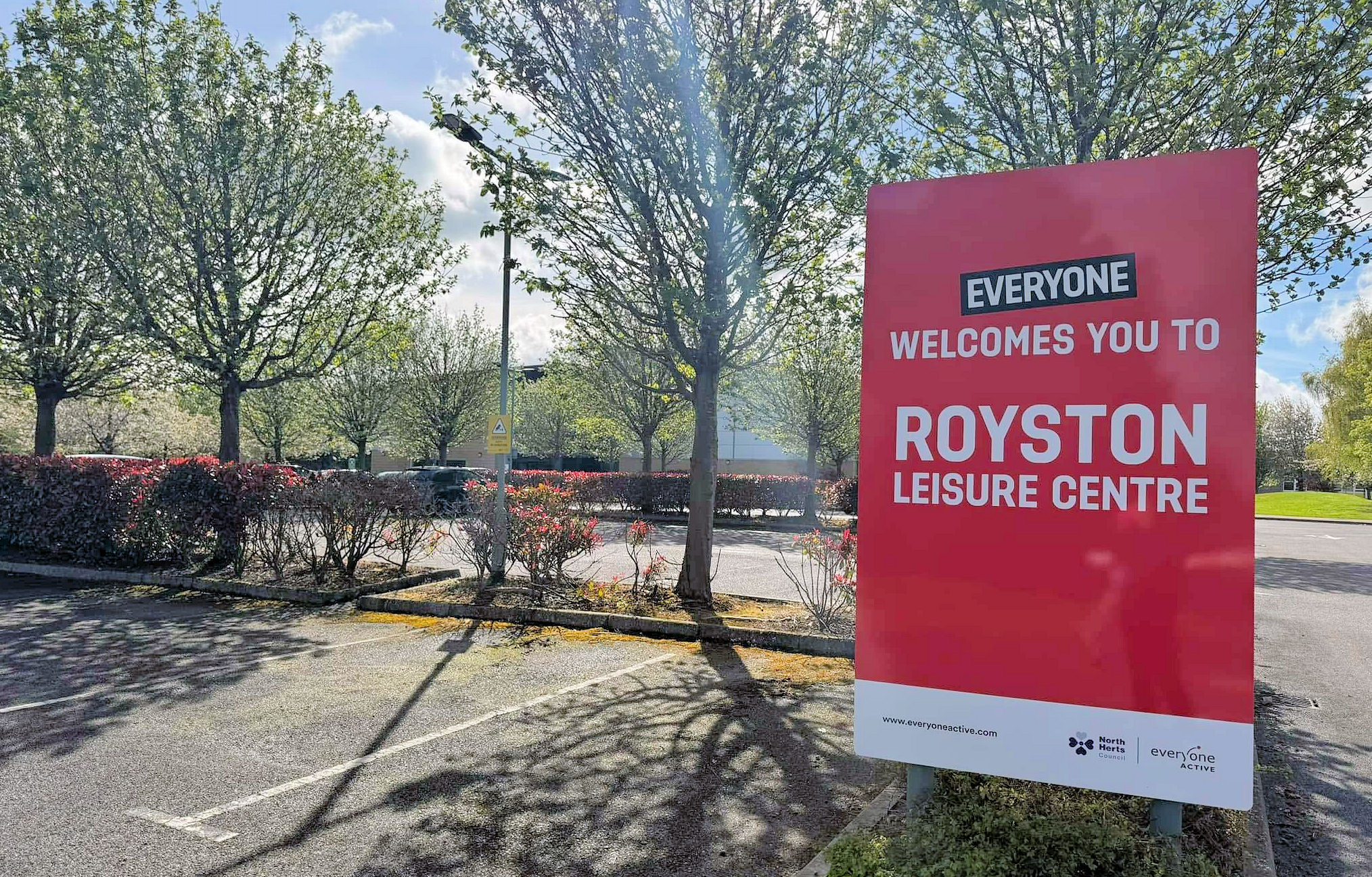 Royston Leisure Centre welcome signage.jpg