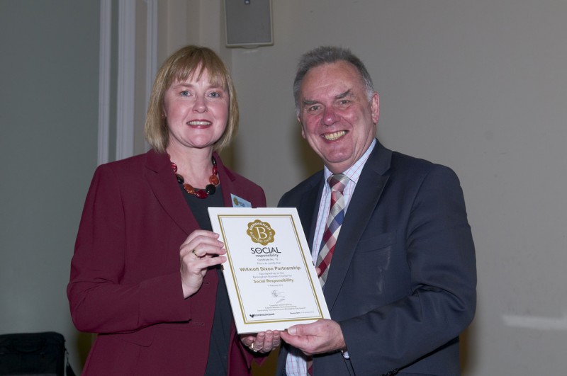 Operation director Pauline Chatt with Sir Albert Bore